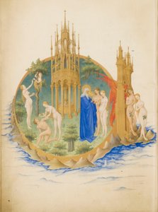 Très Riches Heures du duc de Berry Folio 25, verso: Le Jardin d